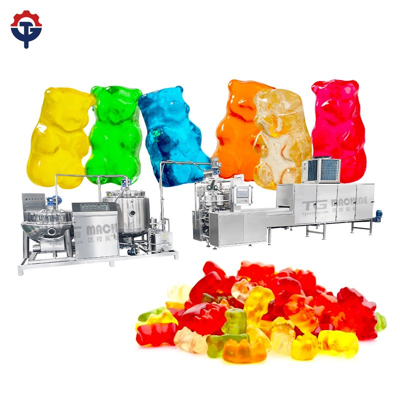 New Product Auto Candy Equipment Gelatin Fudge Soft Bear Jelly CandyProduction Line Gummy Candy Making Machine for Filling Gummy